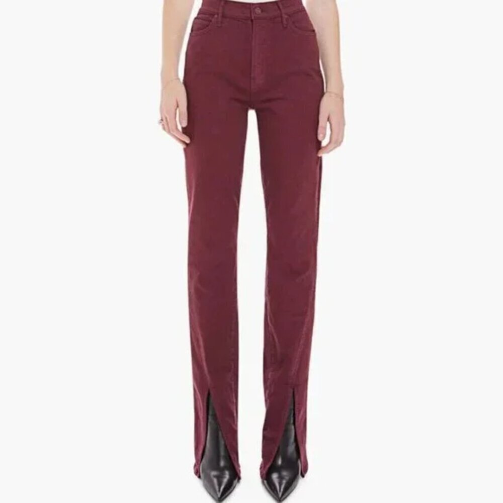 Mother The Rascal Sliced Up Heel Jeans in Play Date. Sz: 24